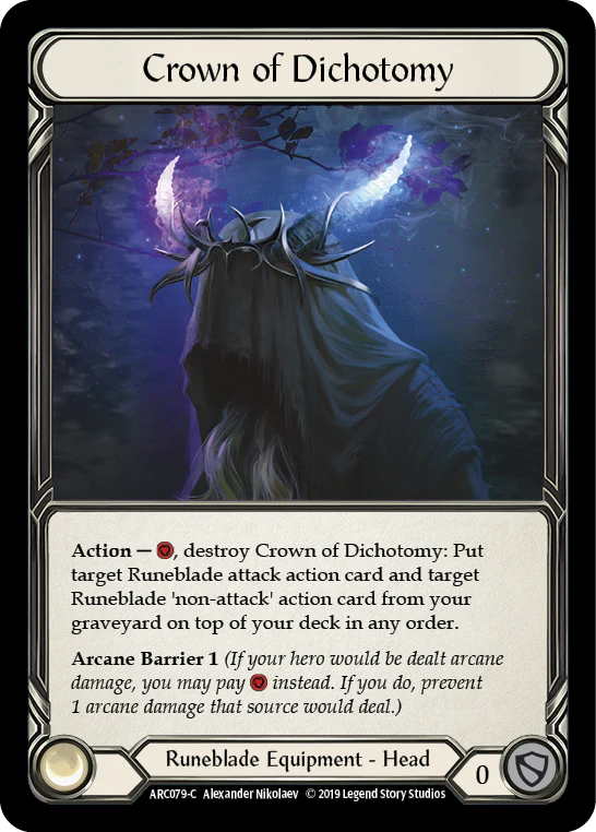 Crown of Dichotomy [ARC079-C] (Arcane Rising)  1st Edition Cold Foil