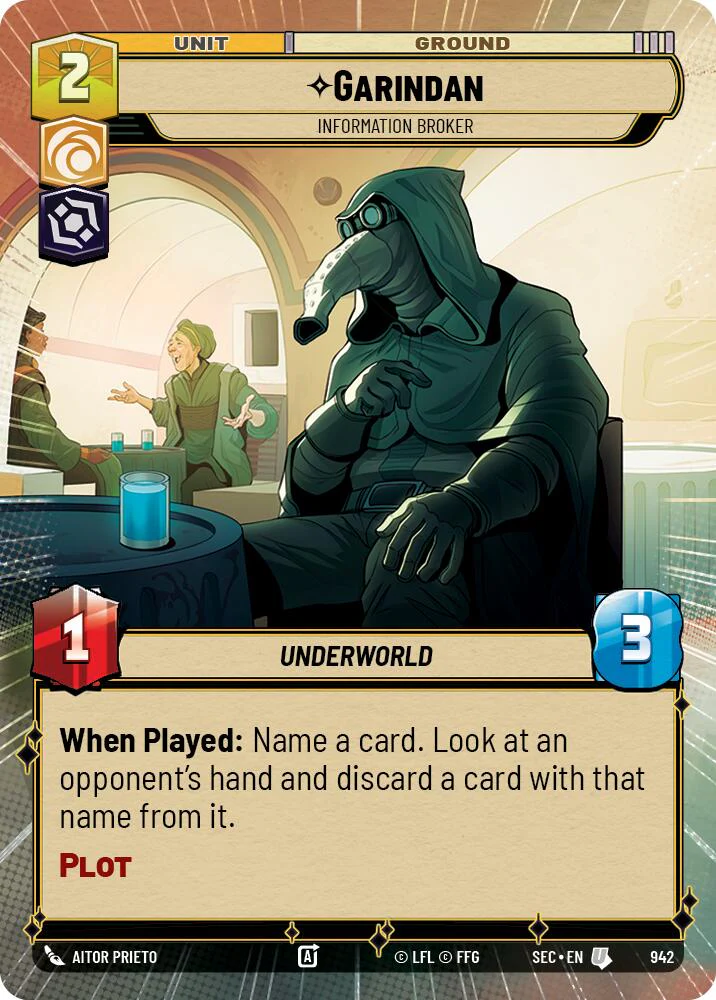 Garindan - Information Broker (Hyperspace Foil) (942) (942) [Secrets of Power]