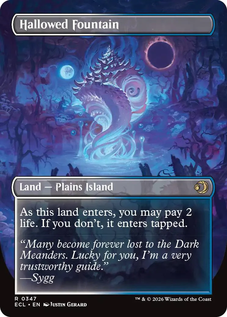 Hallowed Fountain (Borderless) [Lorwyn Eclipsed] - Image 2