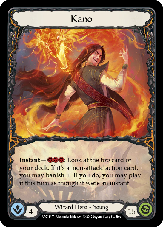 Kano // Nebula Blade [ARC114-T // ARC077-T] (Arcane Rising)  1st Edition Normal
