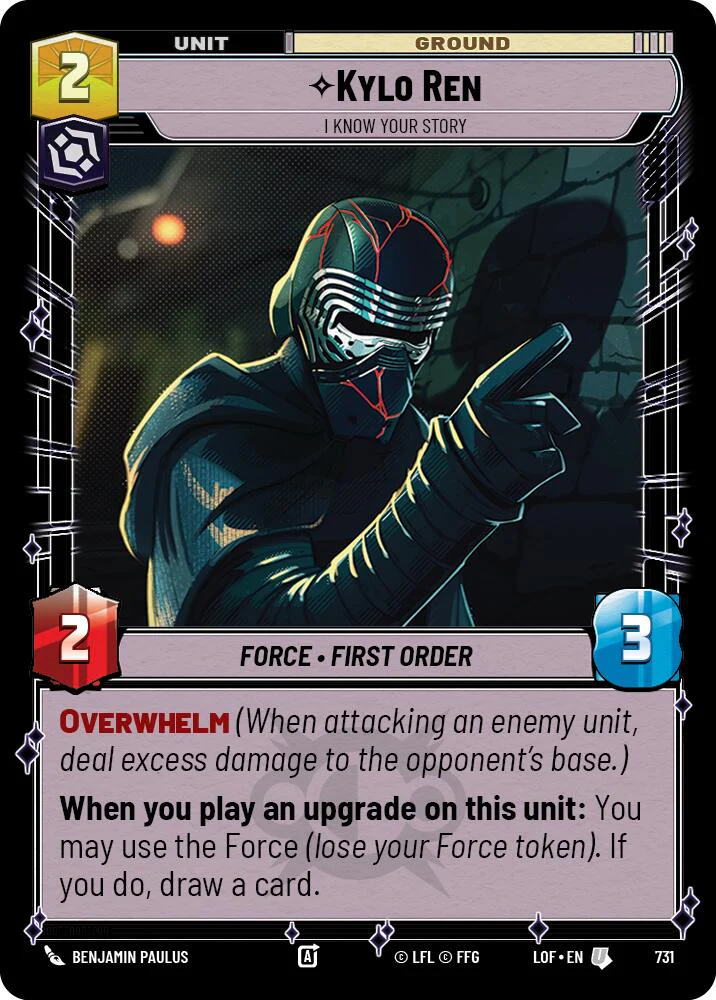 Kylo Ren - I Know Your Story (731) (Foil) (731) [Legends of the Force]