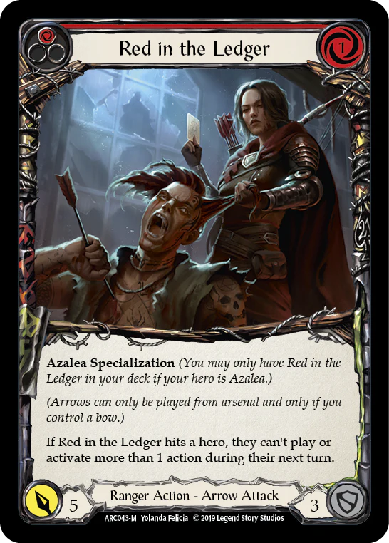 Red in the Ledger [ARC043-M] (Arcane Rising)  1st Edition Normal
