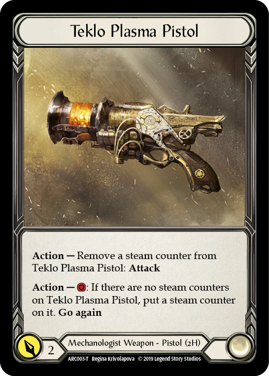 Runechant // Teklo Plasma Pistol [ARC112-T // ARC003-T] (Arcane Rising)  1st Edition Normal - Image 2